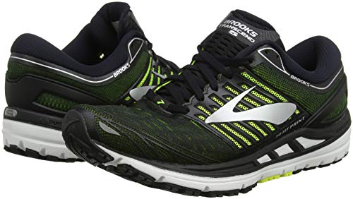 Brooks Transcend 5, Zapatillas de Running para Hombre, Multicolor (Black/Nightlife/Silver 069), 42 EU