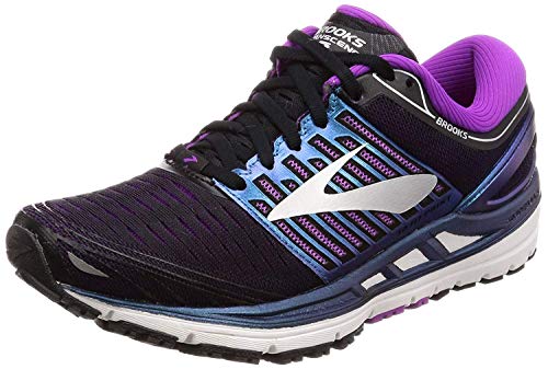Brooks Transcend 5, Zapatillas de Running para Mujer, Multicolor (Black/Purple/Multi 023), 38 EU