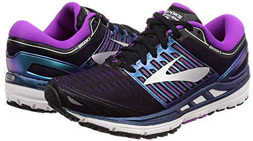Brooks Transcend 5, Zapatillas de Running para Mujer, Multicolor (Black/Purple/Multi 023), 38 EU