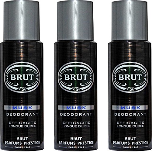 Brut (Pack de 3) Musk Desodorante Body Spray x 200 ml