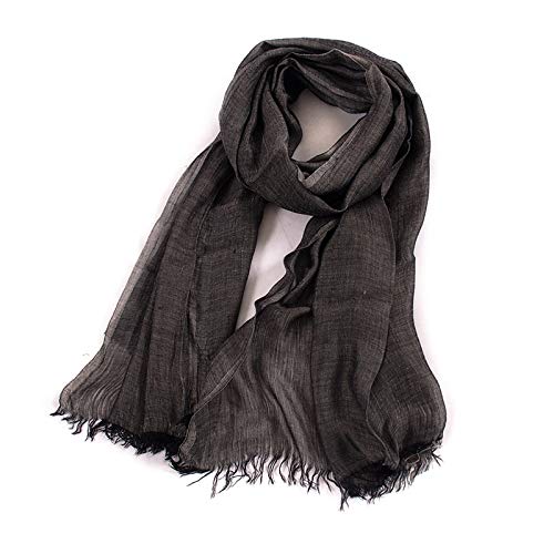 Bufanda Bufanda De Invierno De Estilo Unisex De Algodón Y Lino Color Sólido Bufandas Largas De Mujer Chal Moda Hombre Bufandas Color11