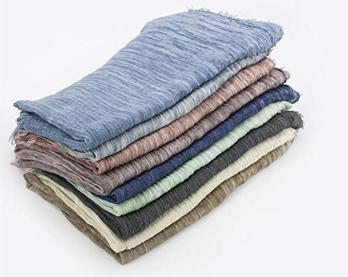 Bufanda Bufanda De Invierno De Estilo Unisex De Algodón Y Lino Color Sólido Bufandas Largas para Mujer Chal Moda Hombre Bufandas Modelekhaki