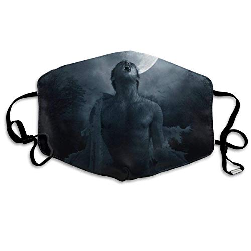 Bufanda de Cara Decoración Facial Wolfish Personalized Scarf Windproof Warm Scarf Waterproof Scarf Can Be Reused When Going Out-U0R