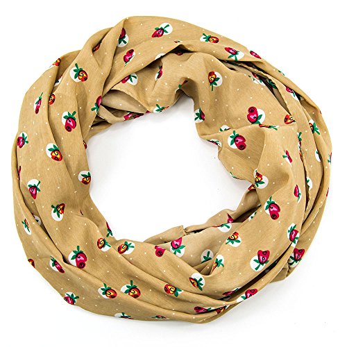 Bufanda de cuello para mujer, accesorio perfecto para otoño e invierno, bufanda tubular, el regalo ideal para mujeres beige, marrón, marrón claro, rojo, rosa y verde. Talla única