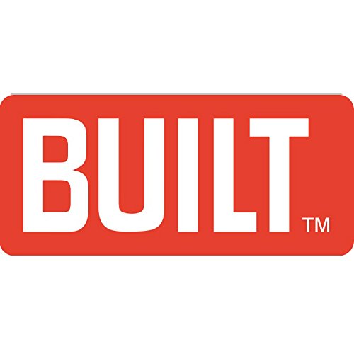 Built Botella de Agua de Viaje con asa de Transporte, Plástico sin BPA, Negro, 710 ml