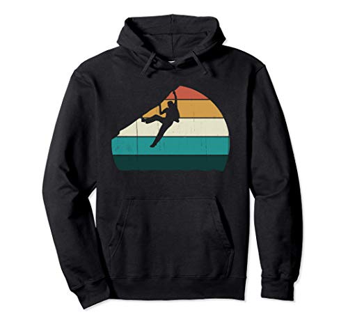Búlder - regalo escalador escalador vintage atardecer gratis Sudadera con Capucha