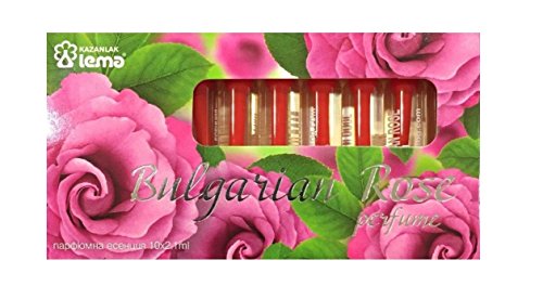 Búlgaro rosa aceite Perfume aroma 10 viales x 2,1 ml Souvenir regalo