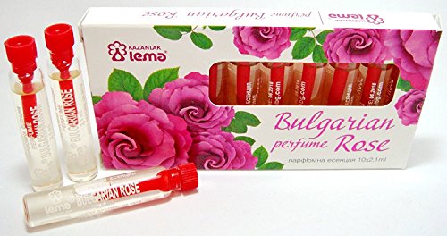 Búlgaro rosa aceite Perfume aroma 10 viales x 2,1 ml Souvenir regalo
