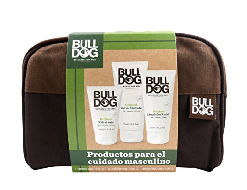 Bulldog Skincare for Men Pack - Kit Cuidado Completo, Limpiador Facial + Gel Afeitado + Crema Hidratante