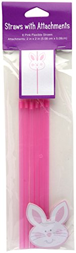 Bunny Face Party Straws