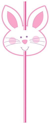 Bunny Face Party Straws