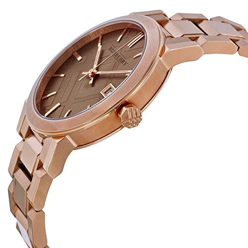 Burberry BU9034 - Reloj de pulsera para mujer con esfera rosa