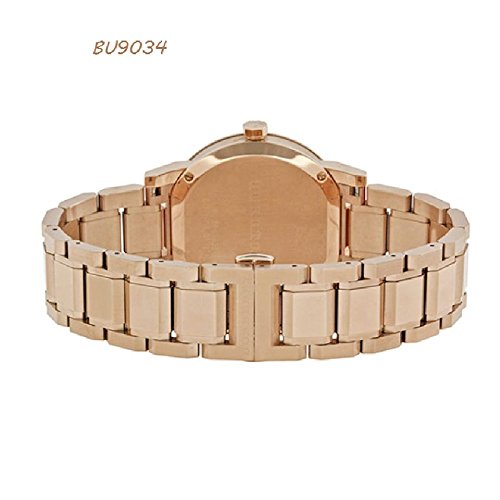 Burberry BU9034 - Reloj de pulsera para mujer con esfera rosa