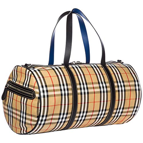 Burberry hombre Kennedy bolsos de viaje canvas blue
