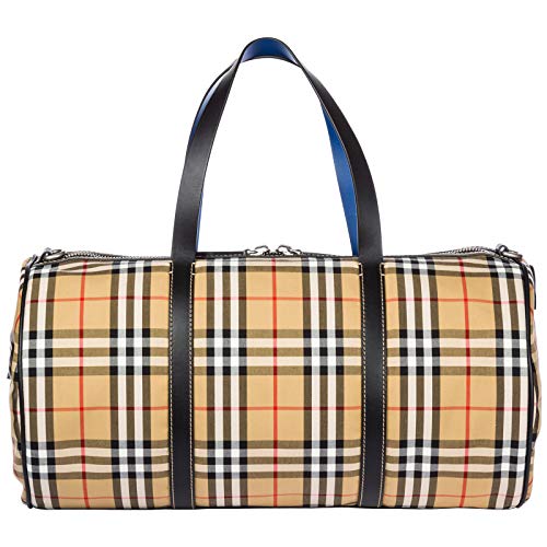 Burberry hombre Kennedy bolsos de viaje canvas blue