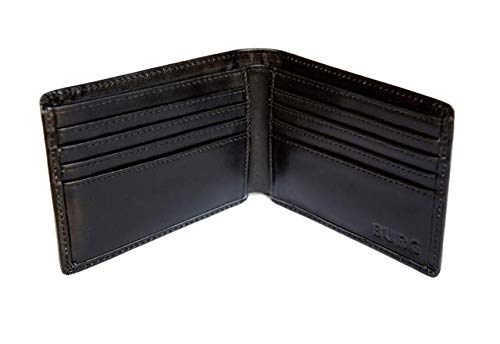 Burg Wallets - Cartera para hombre Negro negro