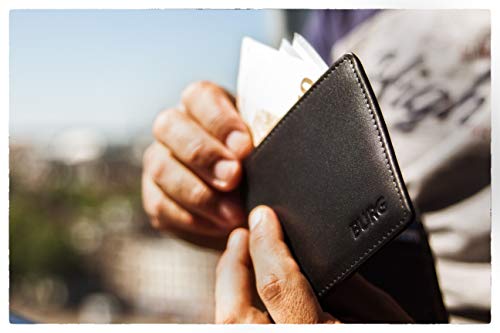 Burg Wallets - Cartera para hombre Negro negro