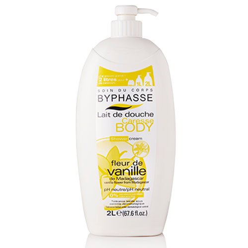 byphasse Caresse de leche de ducha flor de vainilla –  – Juego de 3