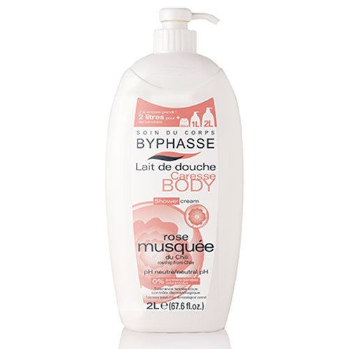 byphasse Caresse leche de ducha rosa musquée –  – Juego de 3