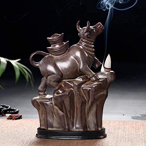 Byrhgood El Ganado TWGDH lingote de Oro incensario decoración casera Creativa Carta Titular de impresión Incienso Quemador de Incienso de Reflujo