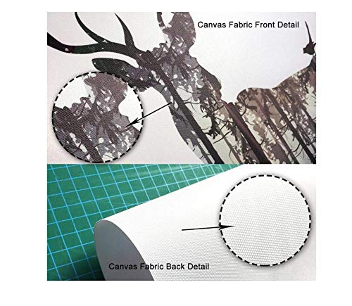 Bzeesovs® 5 Piezas De Arte De Pared 150X100Cm Iglesia, Ciudad Noche Luz Puente Paisaje Cartel 5 Murales Pintura Al Óleo Decoración del Hogar Dormitorio -Pintura Familiar Moderna Impresión De Arte De