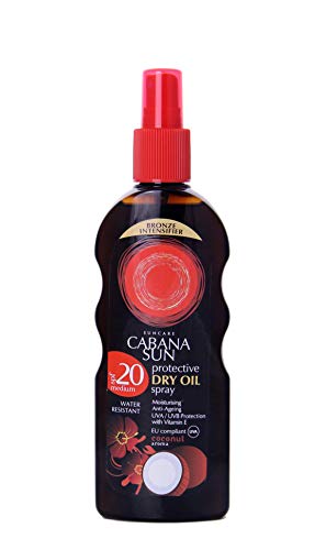 Cabana Sun Deep TANNING Dry Oil Spray Coconut Water Resistant 200 ml SPF20