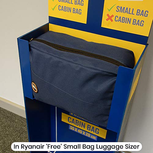 Cabin Max Rio Stowaway – Bolsa de Hombro de 40x25x20cm - Maleta de Cabina Segundo Equipaje para Vuelos en Ryanair (Negro)