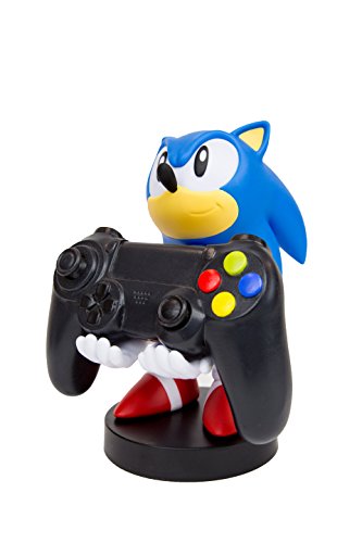 Cable Guy Sonic The Hedgehog de Sega, Soporte de sujeción o Carga para Mando de Consola y/o Smartphone de tu Personaje Favorito con Licencia Sega. Producto con Licencia Oficial. Exquisite Gaming