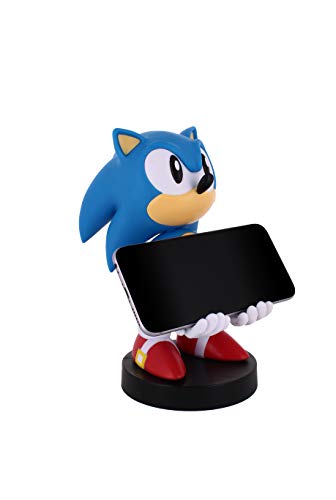 Cable Guy Sonic The Hedgehog de Sega, Soporte de sujeción o Carga para Mando de Consola y/o Smartphone de tu Personaje Favorito con Licencia Sega. Producto con Licencia Oficial. Exquisite Gaming