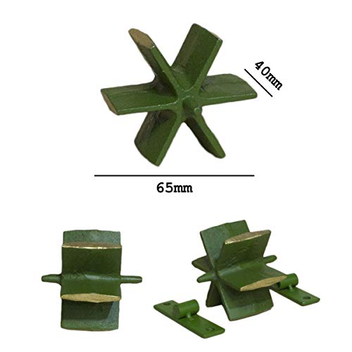 CADENAS ® - Juego de la Rana "Completo" de hierro fundido: 1 Rana, 2 Puentes, 1 Molino, 2 Sujeciones y 10 Fichas.