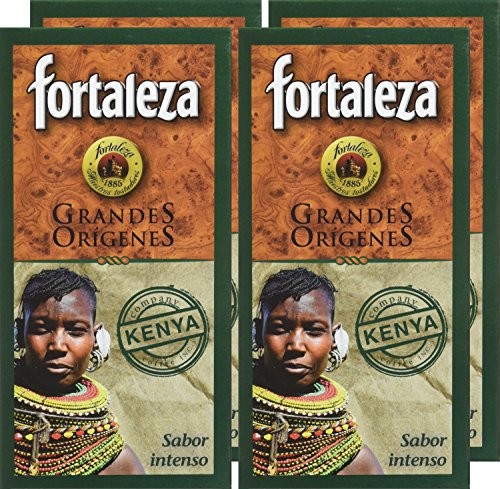 Café Fortaleza Café Molido Grandes Orígenes Kenya - 250 gr - [Pack de 4]