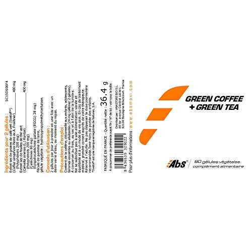 CAFÉ VERDE (SVETOL) + TÉ VERDE * OFERTA 3+1 GRATIS * 400 mg / 240 cápsulas * Peso (adelgazamiento, equilibrio alimentario) * Garantía de satisfacción o reembolso * Fabricado en Francia