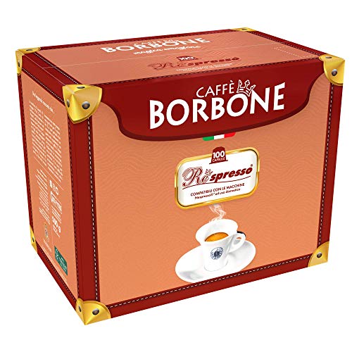 Caffè Borbone, Cápsulas de café (Respresso Mezcla Rosa) - 100 Cápsulas
