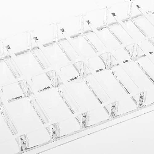Caja de 16 Espacio Estuche de Acrílico Envase de Sombra de Ojos Blush Resaltador Pantalla Soporte Organizador