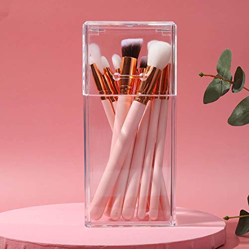 Caja de almacenamiento, práctico y reflexivo, resistente al agua y al polvo, fácil de cargar y descargar, soporte de cosméticos, tienda de salón para el hogar(Acrylic storage tube)