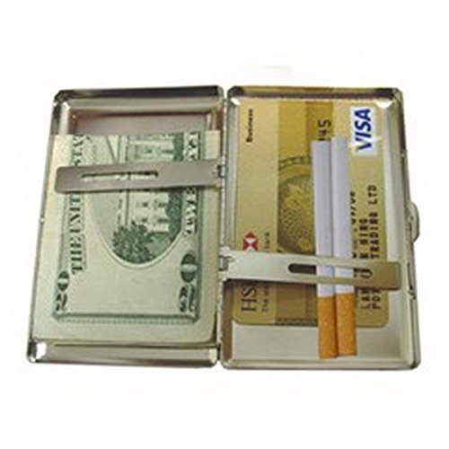 Caja de la Caja del Cigarrillo, Titular de la Tarjeta del Acero Inoxidable del Almuerzo Animal del Lobo