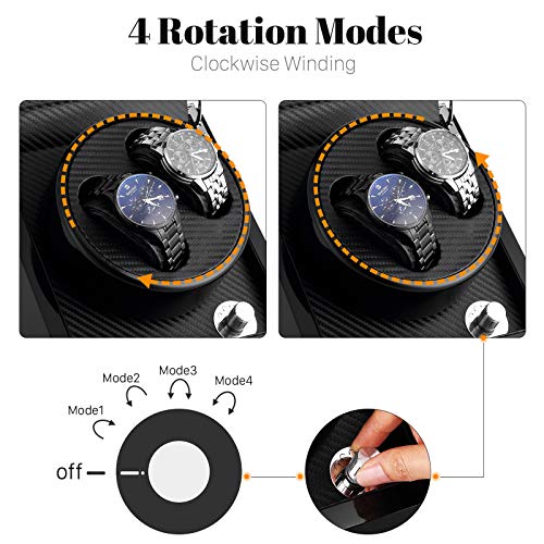 Caja giratoria para Relojes automatico Watch Winder Madera de Reloj de Pulsera