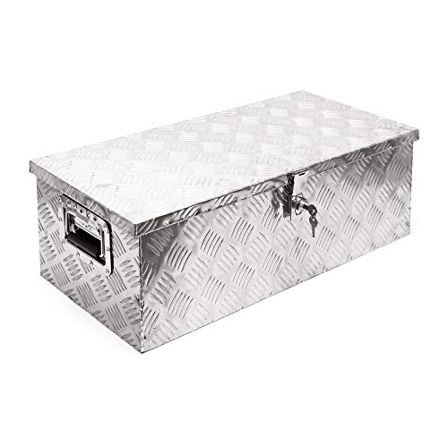 Caja herramientas aluminio 760x320x245mm Caja transporte Orden Taller Garaje Cofre Ordenación