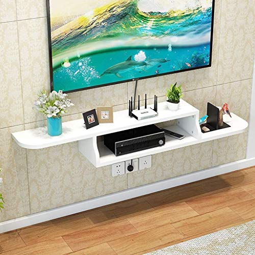 Cajas de joyería DJSSH Automático TV estante de la pared estante de la pared del estante flotante set top box Router Reproductor de DVD Proyector estante Photo juguete del juego de plataforma de almac