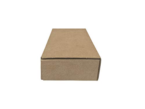 Cajeando | Pack de 10 Cajas de Cartón Automontables para Teléfonos Móviles | Tamaño 17,5 x 9 x 4 cm | Color Marrón y Microcanal | Smartphones | Dispositivos electrónicos | Fabricadas en España