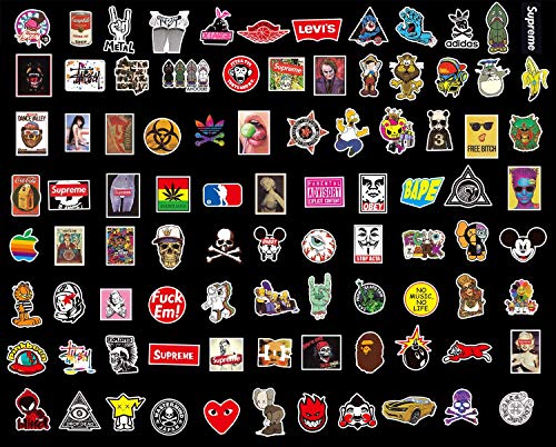 Calcomanías(400 Piezas), Neuleben Calcomanías de Vinilo para Laptop para Botellas de Agua, Monopatín, Equipaje, Motocicleta, iPhone, MacBook, Pared, Parches para Fiestas Calcomanía Fresca DIY