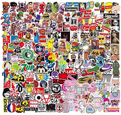 Calcomanías(400 Piezas), Neuleben Calcomanías de Vinilo para Laptop para Botellas de Agua, Monopatín, Equipaje, Motocicleta, iPhone, MacBook, Pared, Parches para Fiestas Calcomanía Fresca DIY