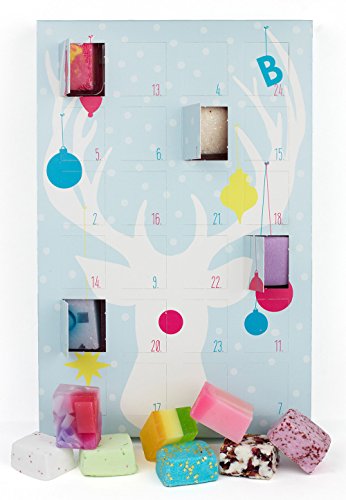 Calendario de Adviento Azul de bombas de agua y jabones de Bomb Cosmetics «Countdown to Christmas»