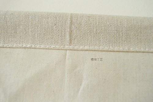 Caleqi - Organizador de tela para puerta, 7 bolsillos con ganchos,  lino/algodón, tamaño grande