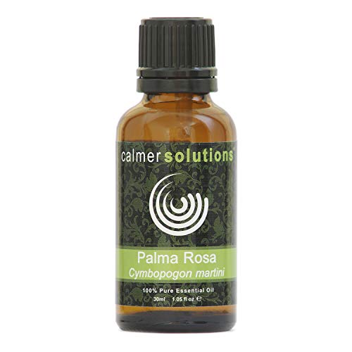 Calmer Solutions Palmarosa 100% Puro Esencial Aceite De Aromaterapia 30ml