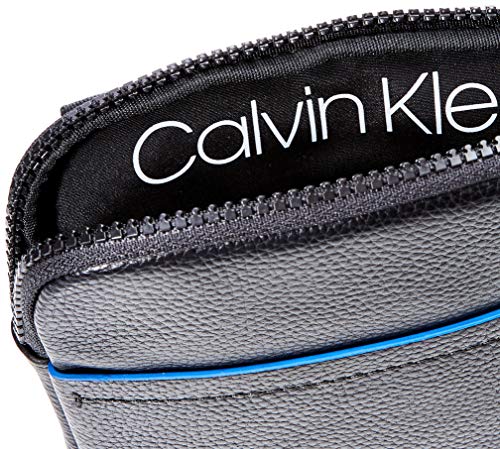 Calvin Klein CK DIRECT MINI FLAT CROSSOVERHombreShoppers y bolsos de hombroNegro (Black) 2x20x16 centimeters (B x H x T)