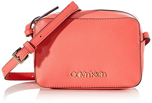 Calvin Klein - Ck Must Camerabag Cav, Bolsos bandolera Mujer, Rojo (Coral), 1x1x1 cm (W x H L)
