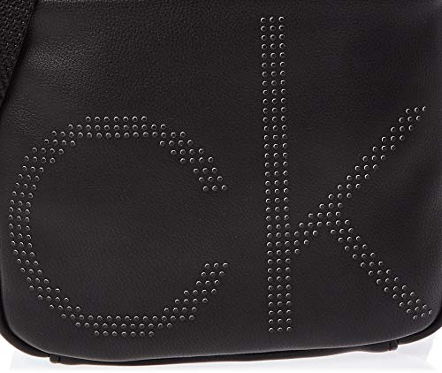 Calvin Klein - Ck Up Mini Flat Crossover, Shoppers y bolsos de hombro Hombre, Negro (Black), 3x20x18 cm (B x H T)