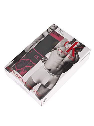 Calvin Klein de los Hombres Pack de 2 baúles CK One, Negro, S