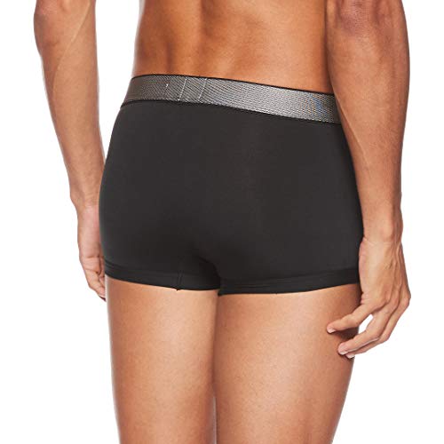 Calvin Klein Low Rise Trunk Boxer, Negro (Black), Medium para Hombre